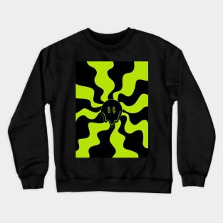 Smile Melt - Lime Green Crewneck Sweatshirt